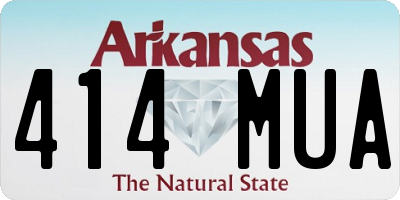 AR license plate 414MUA