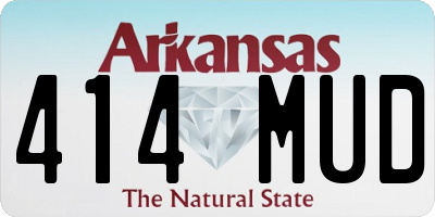 AR license plate 414MUD