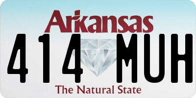 AR license plate 414MUH