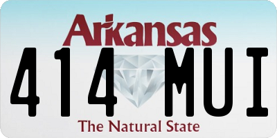 AR license plate 414MUI