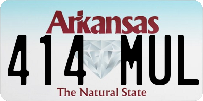 AR license plate 414MUL