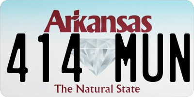AR license plate 414MUN