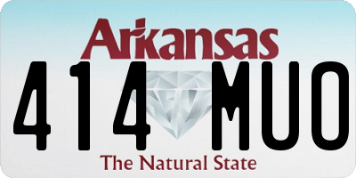 AR license plate 414MUO