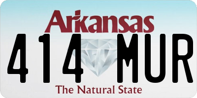 AR license plate 414MUR