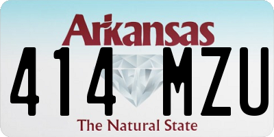 AR license plate 414MZU