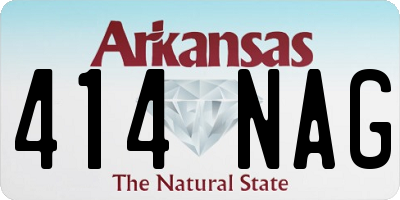 AR license plate 414NAG