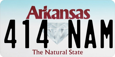 AR license plate 414NAM