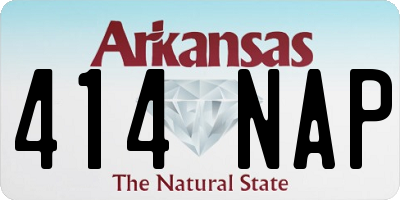 AR license plate 414NAP
