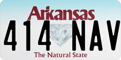 AR license plate 414NAV