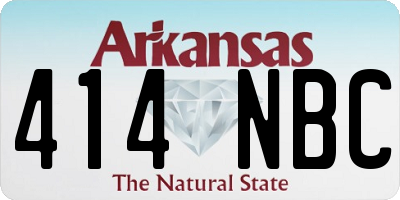 AR license plate 414NBC