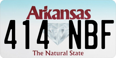 AR license plate 414NBF