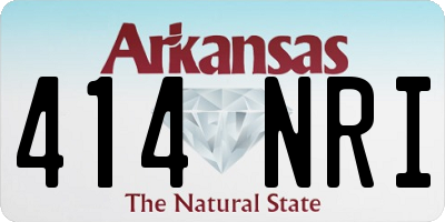 AR license plate 414NRI
