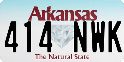 AR license plate 414NWK