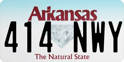 AR license plate 414NWY