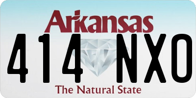 AR license plate 414NXO