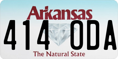 AR license plate 414ODA