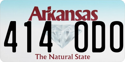 AR license plate 414ODO