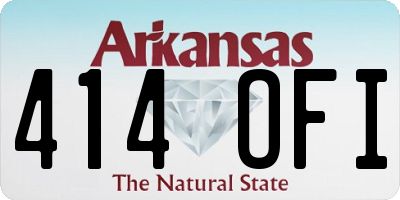 AR license plate 414OFI