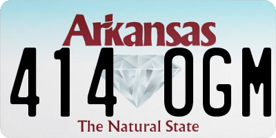 AR license plate 414OGM