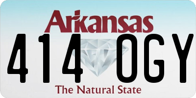 AR license plate 414OGY