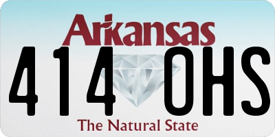 AR license plate 414OHS