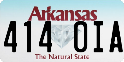 AR license plate 414OIA