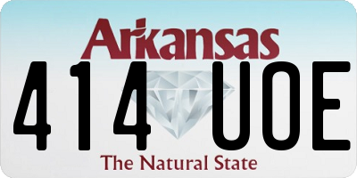 AR license plate 414UOE