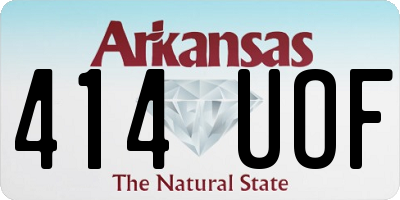 AR license plate 414UOF
