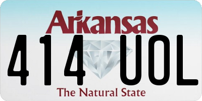 AR license plate 414UOL