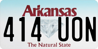AR license plate 414UON