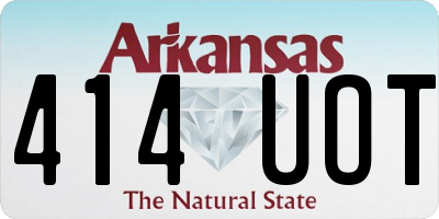 AR license plate 414UOT