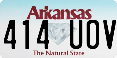 AR license plate 414UOV