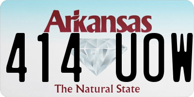 AR license plate 414UOW