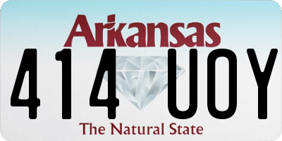 AR license plate 414UOY