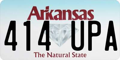 AR license plate 414UPA