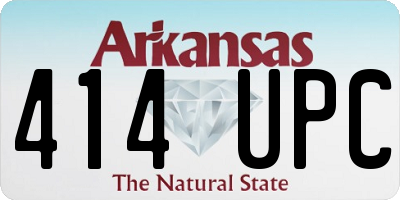 AR license plate 414UPC