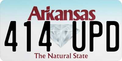 AR license plate 414UPD
