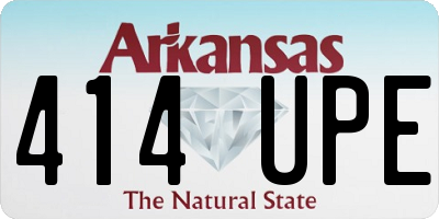 AR license plate 414UPE