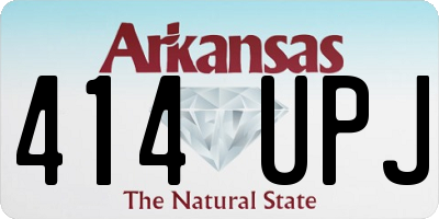 AR license plate 414UPJ