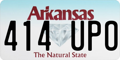 AR license plate 414UPO