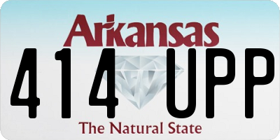 AR license plate 414UPP
