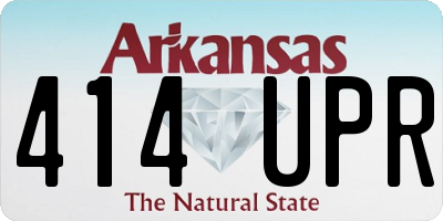 AR license plate 414UPR