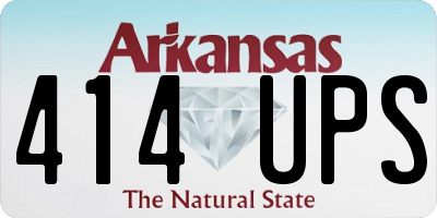 AR license plate 414UPS