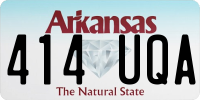 AR license plate 414UQA