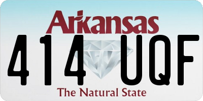 AR license plate 414UQF