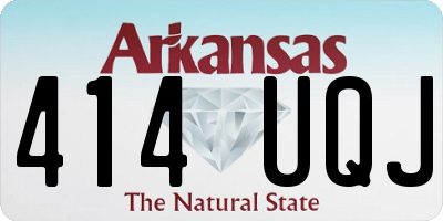 AR license plate 414UQJ