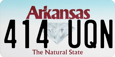 AR license plate 414UQN