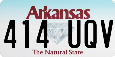 AR license plate 414UQV