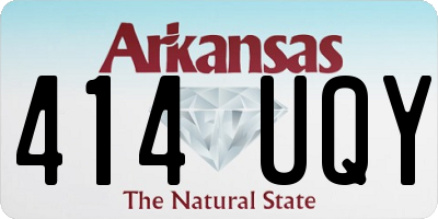 AR license plate 414UQY