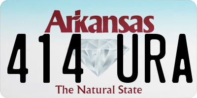 AR license plate 414URA